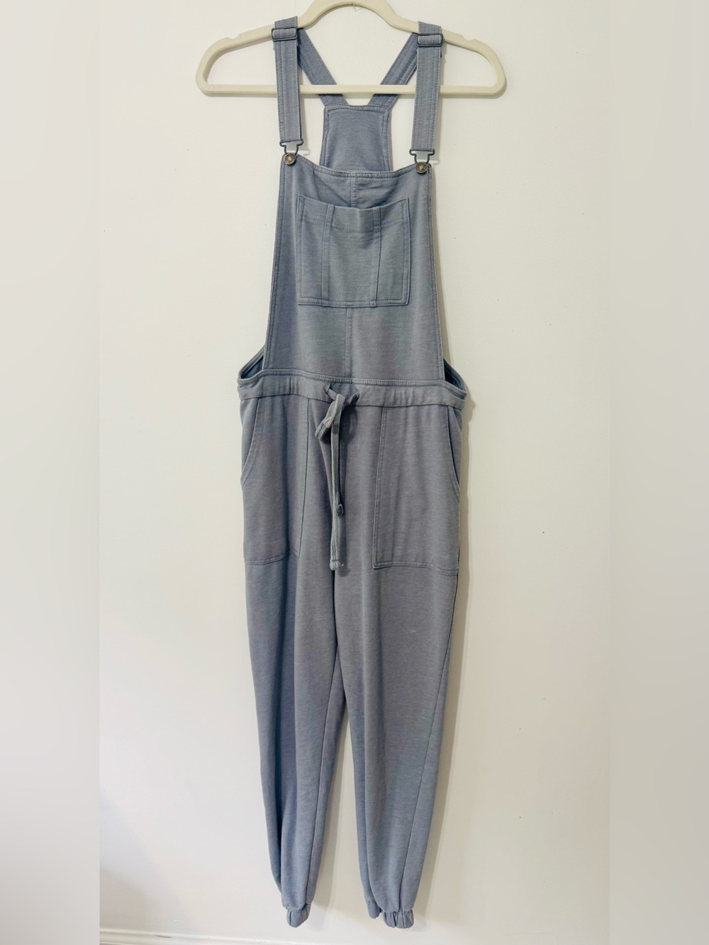 Wallflower Knit Overall Jumpsuit with Drawstring Waist